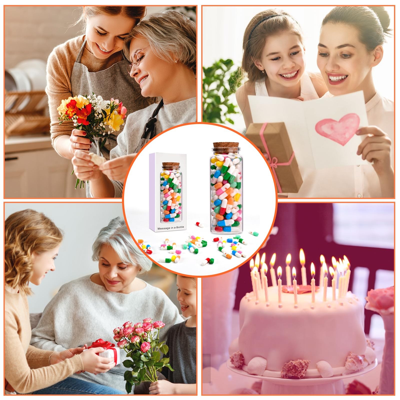 COVLUROTO Mothers Day Mom Gifts for Wife – Capsule blank message paper