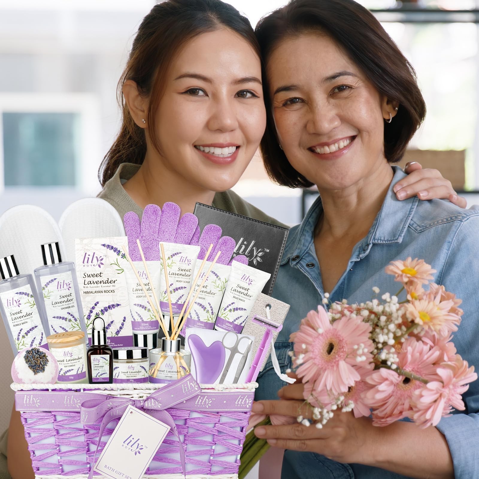 Christmas Gifts for Women – 22-Piece Luxury Lavender Bath and Body … Fast Ship