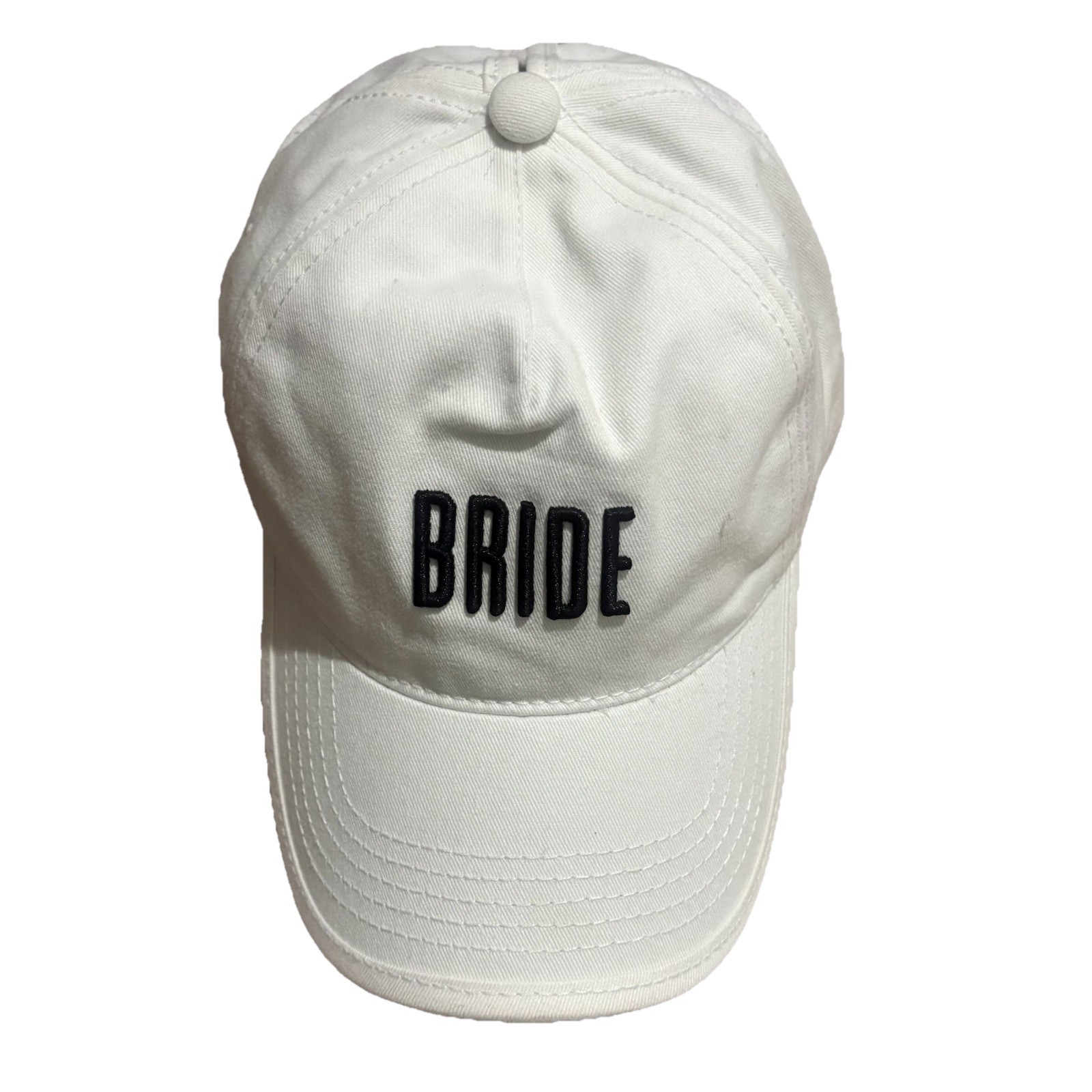 Bride Baseball Cap Strapback Hat Bachelorette Party Wedding Squad Wear White