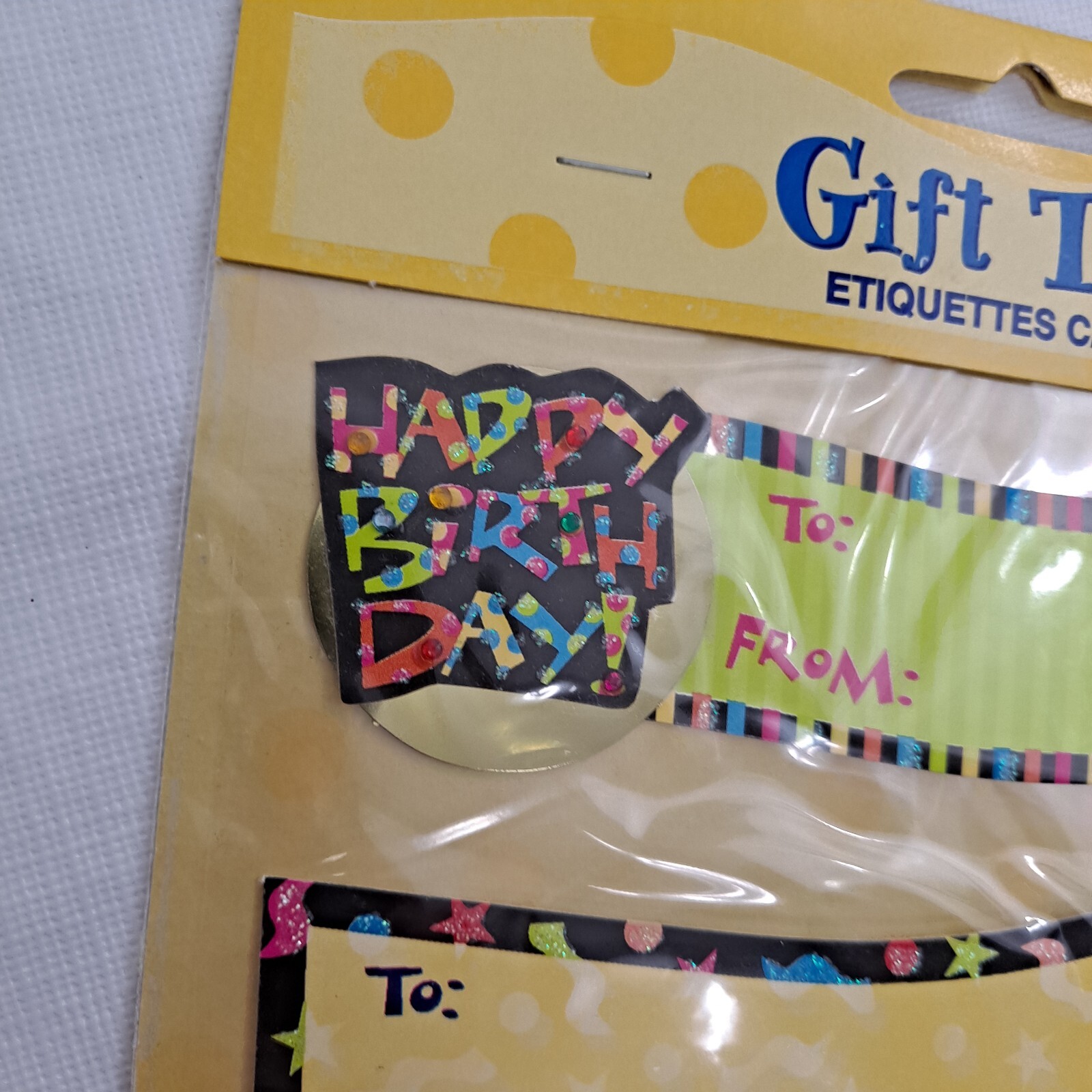 Birthday Party Gift Tags 15 Count