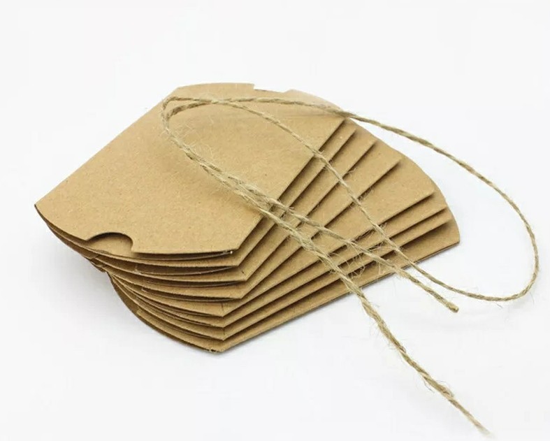 12 Pcs Set, kraft paper pillow shape Candy wedding gift Boxes Party Supplies