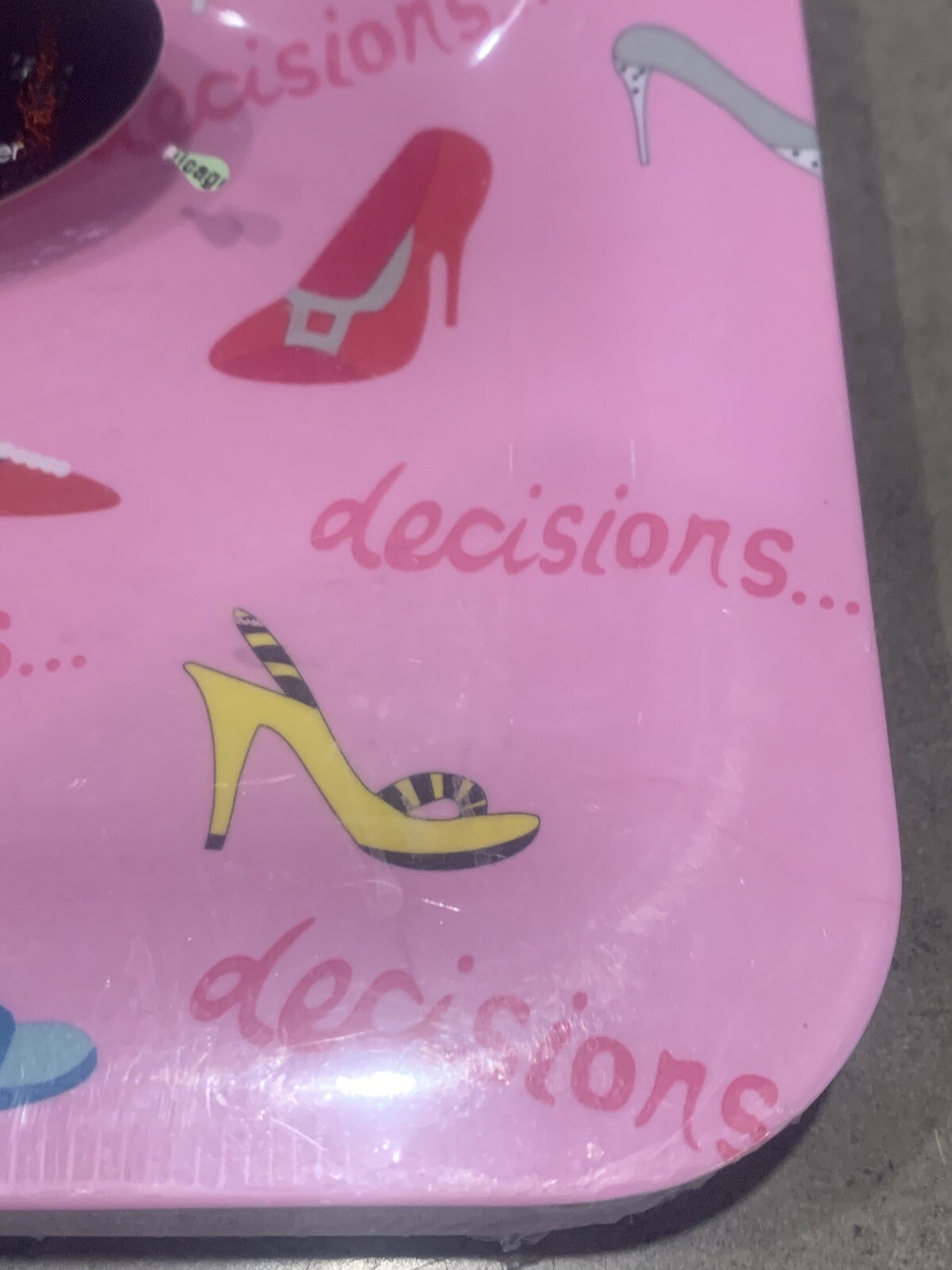 NEW Lolita Love My Party Plates 8” Decisions Shoes w/ Drink Holder Plates