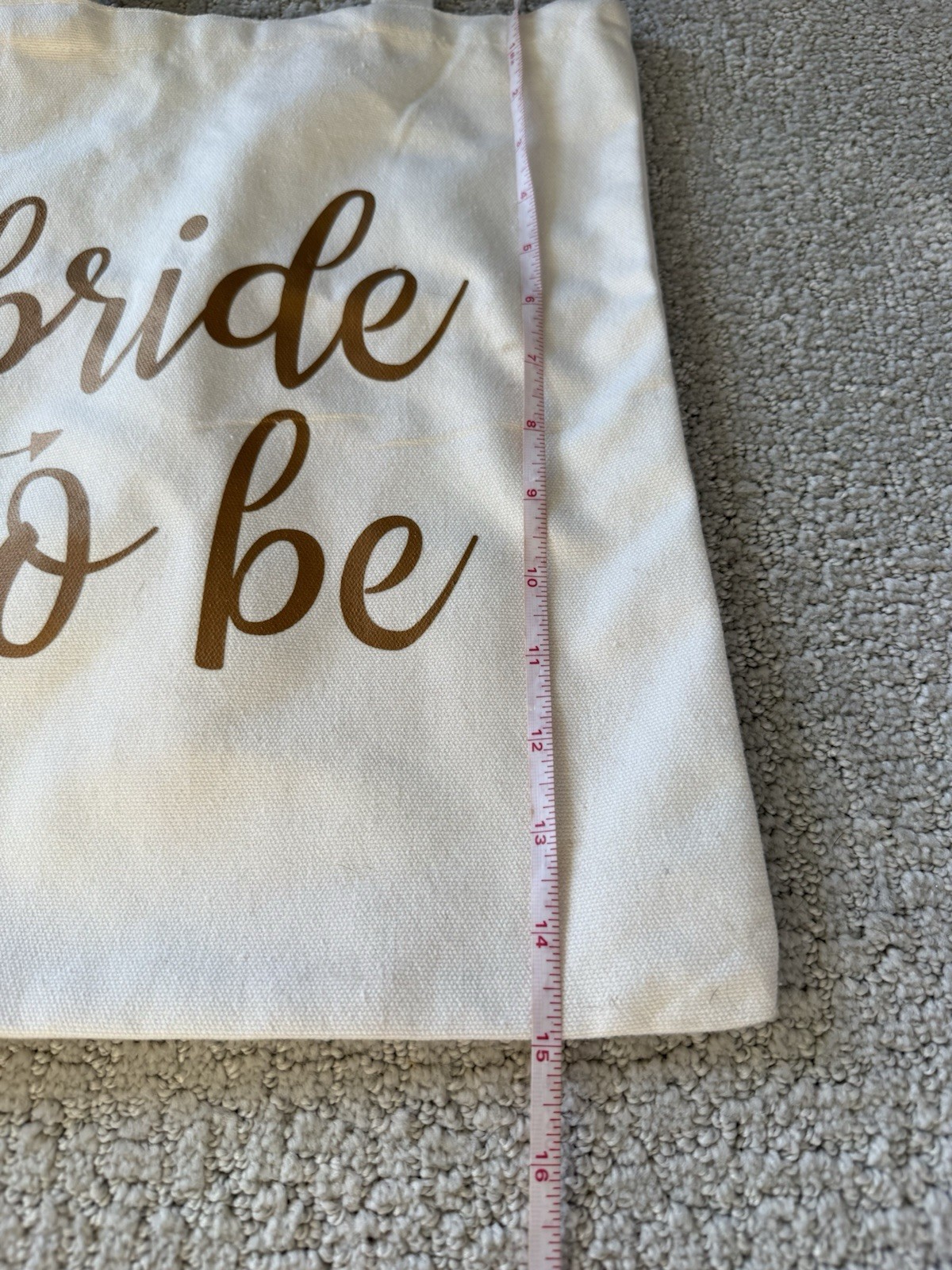 WHITE GOLD BRIDE TO BE TOTE BAG HEN PARTY DO KEEPSAKE GIRLS NIGHT OUT GOODY