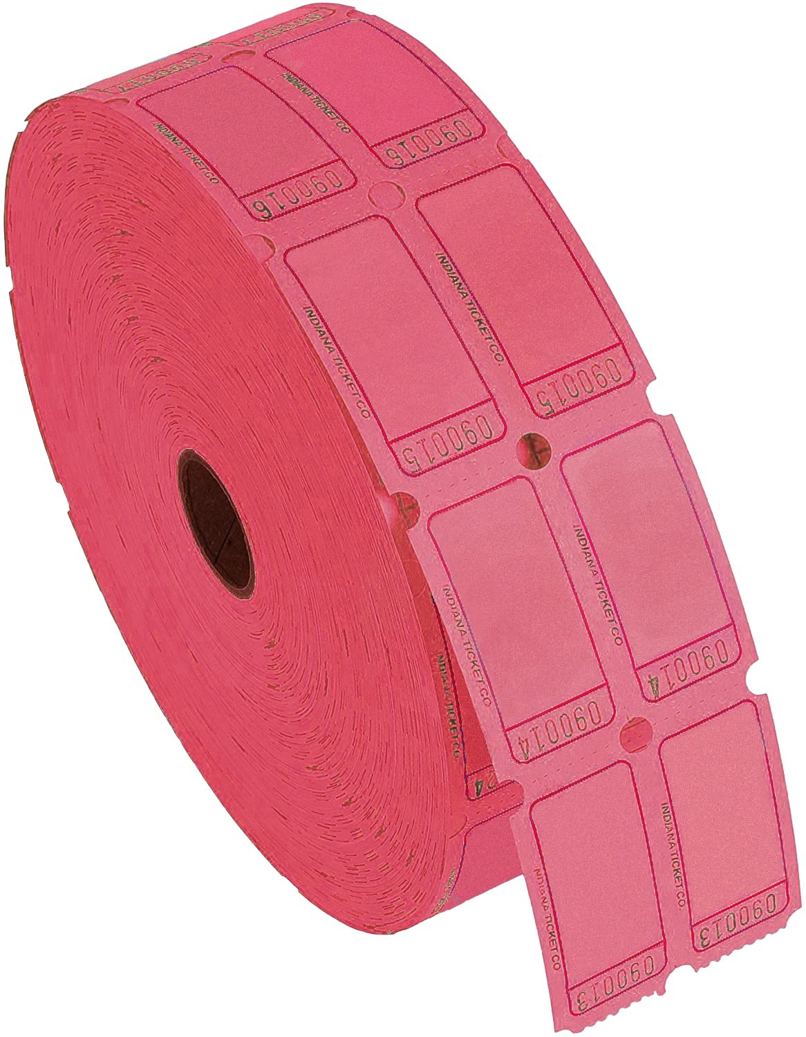 Raffle Blank Roll Tickets Full Set Assorted 8 Colors Double Rolls 8 PACK Box