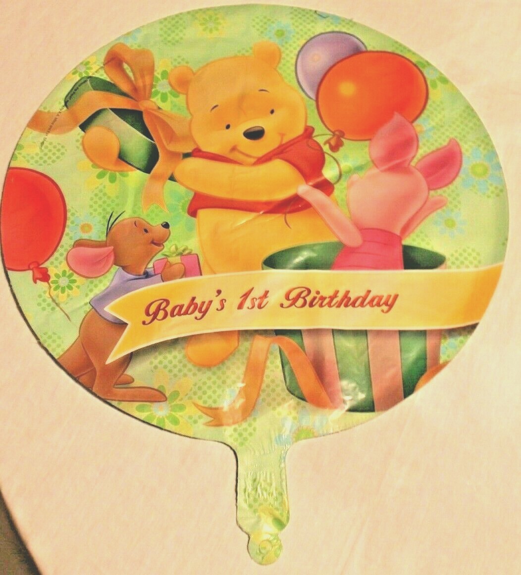 NEW WINNIE THE POOH 18″ MYLAR BALLOON HAPPY BIRTHDAY PARTY SUPPLIES