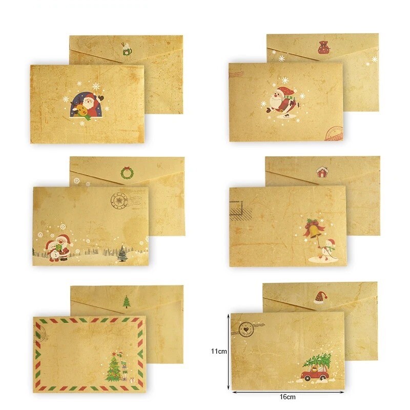 37pc Christmas Kids Craft Set Santa Letter Papers Envelopes Stickers Decorations