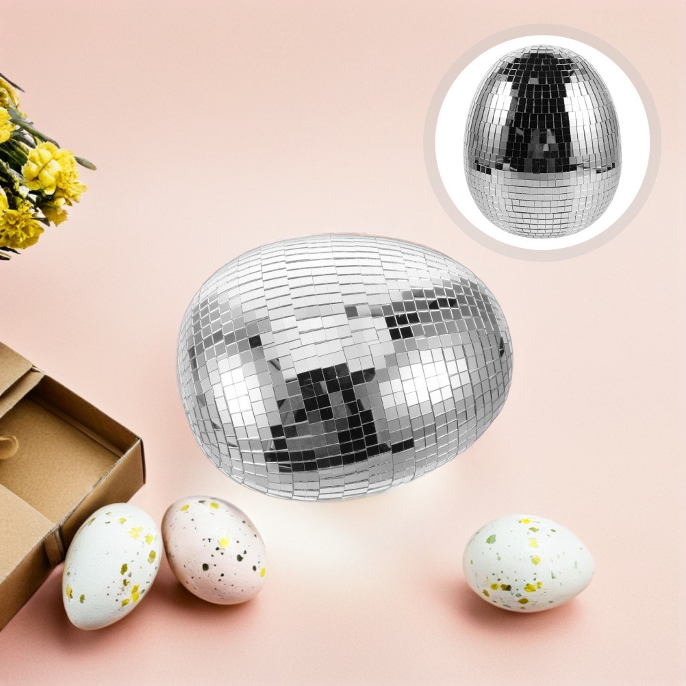 Disco Egg Decoration Ktv Photo Prop Mirror Garden Ornament Easter Decorative