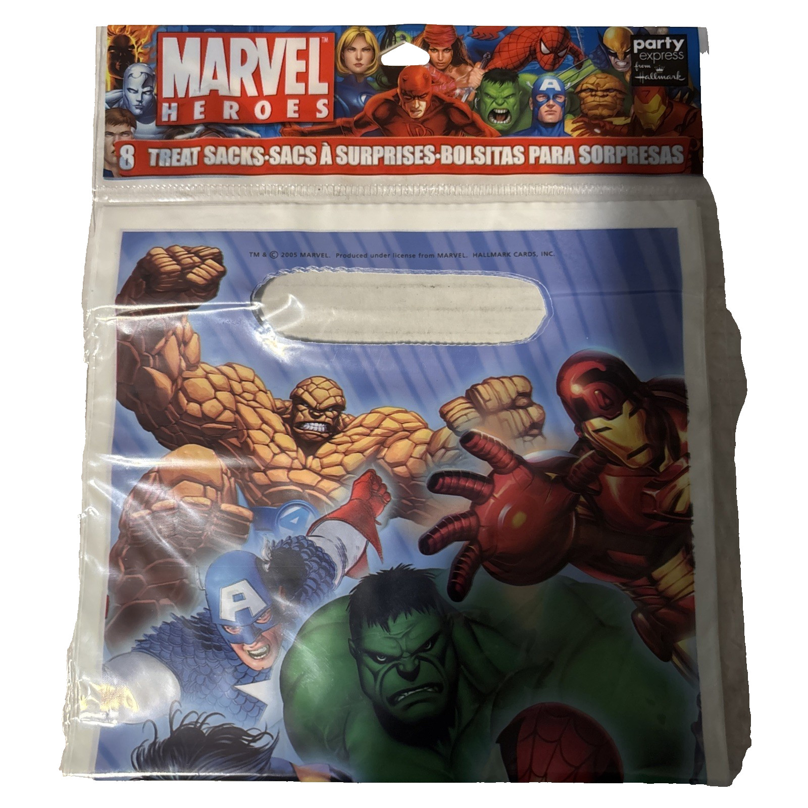 NEW MARVEL HEROES LOOT BAGS PARTY SUPPLIES 8pack Treat Sacks Hallmark Brand