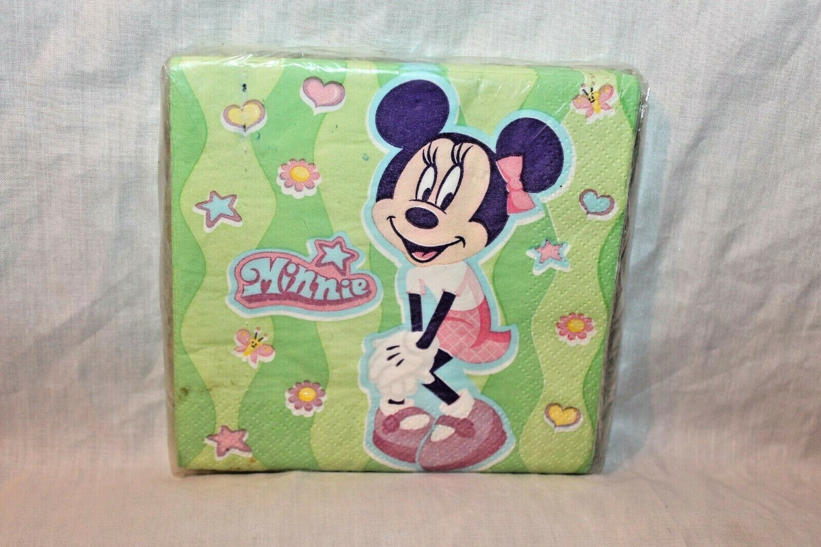 NEW IN PACKAGE MINNIE MOUSE 16- DESSERT NAPKINS PARTY SUPPLIES
