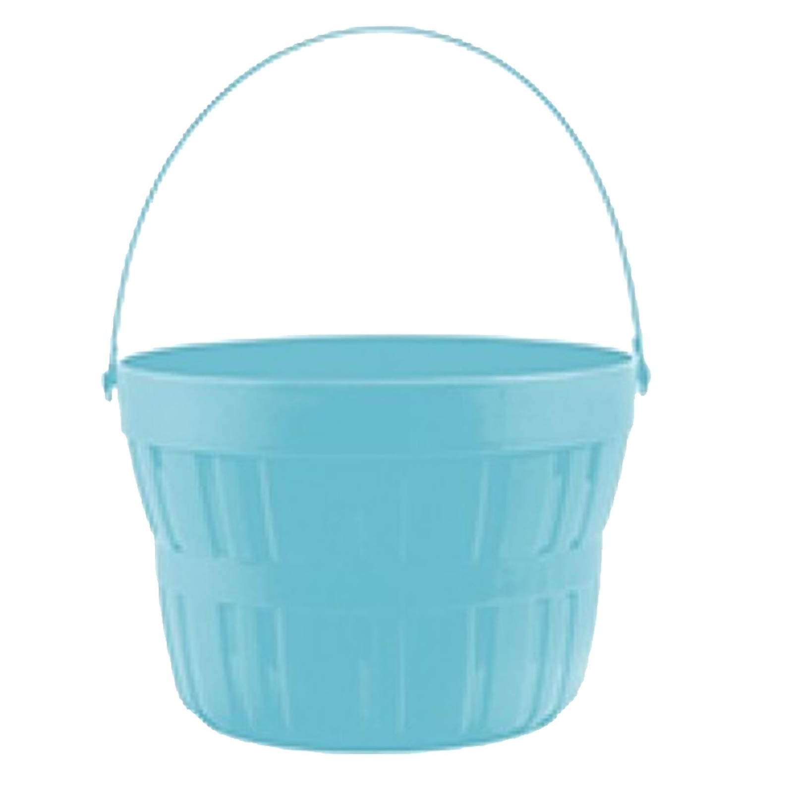 Easter Plastic Treat Bucket Gift Basket Ideal for Egg Hunt – Blue