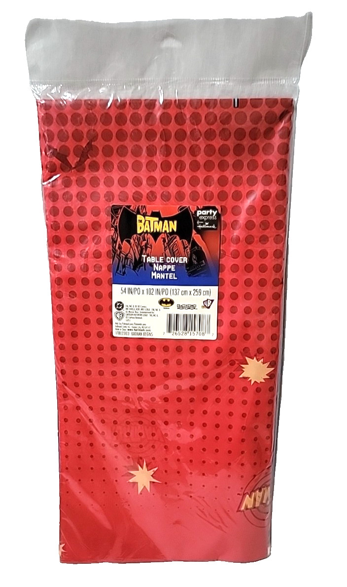 NEW IN PACKAGE BATMAN & ROBIN TABLECOVER PARTY SUPPLIES
