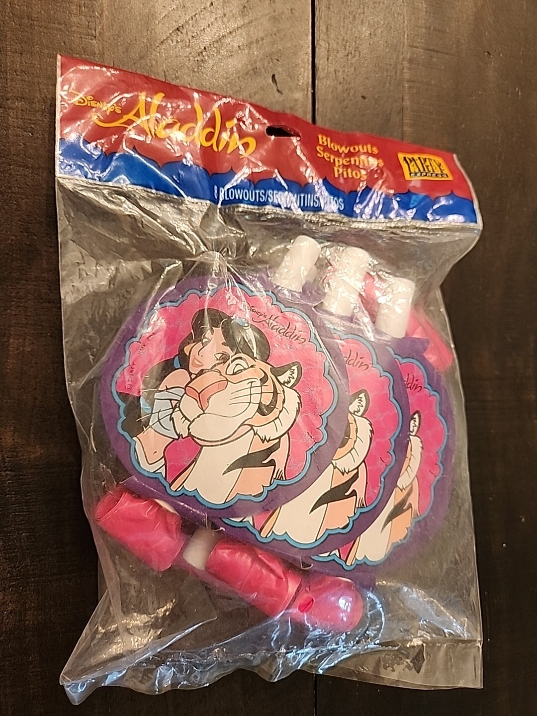 ALADDIN Jasmine & Rajah Medallion Blowouts Party Supplies Birthday NOS