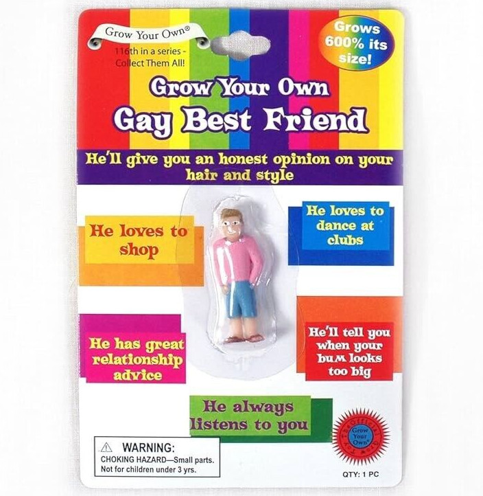 Grow Your Own Gay Best Friend – He Loves to Shop! Pride LGBT Fun Gag Joke Gift
