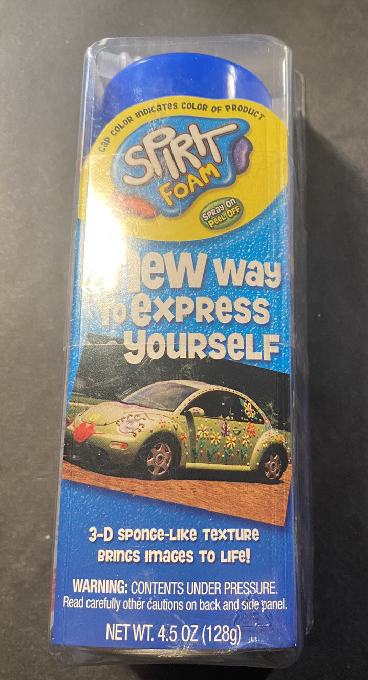 3-D spirit foam spray on peel off