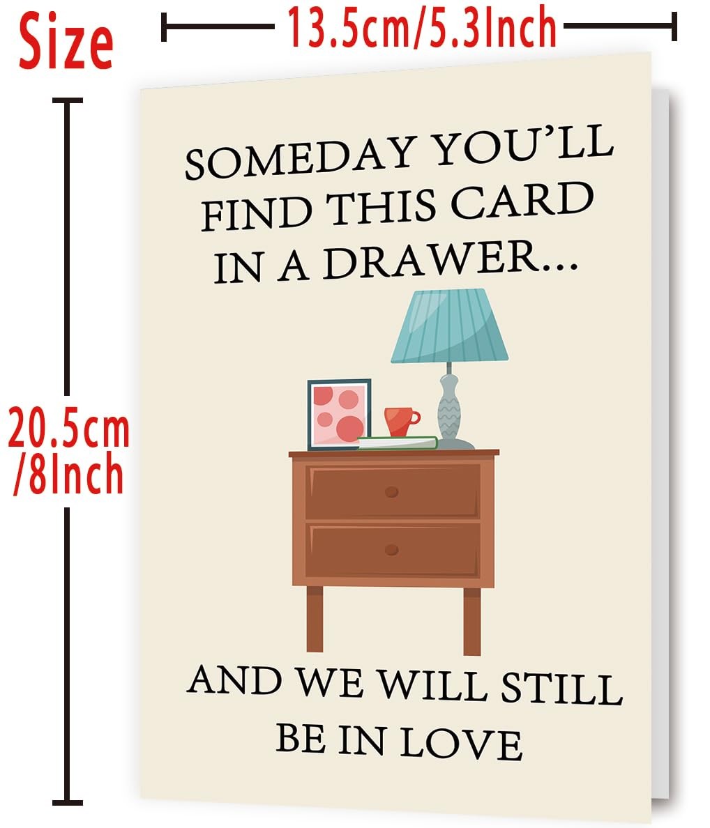Zyulin Romantic Fathers Day Card Gifts for Husband 8 x 5.3 inches, ZY399