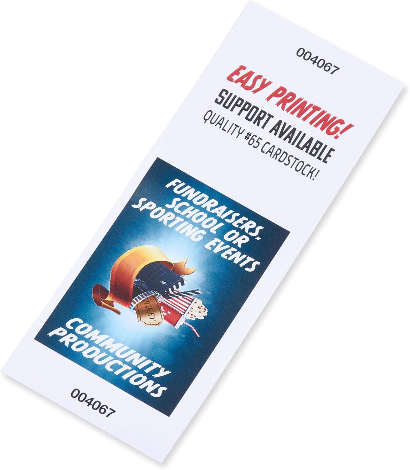Printable Raffle and Event Tickets (Numbered) – 50 Sheets/400 Tickets! EASY Prin