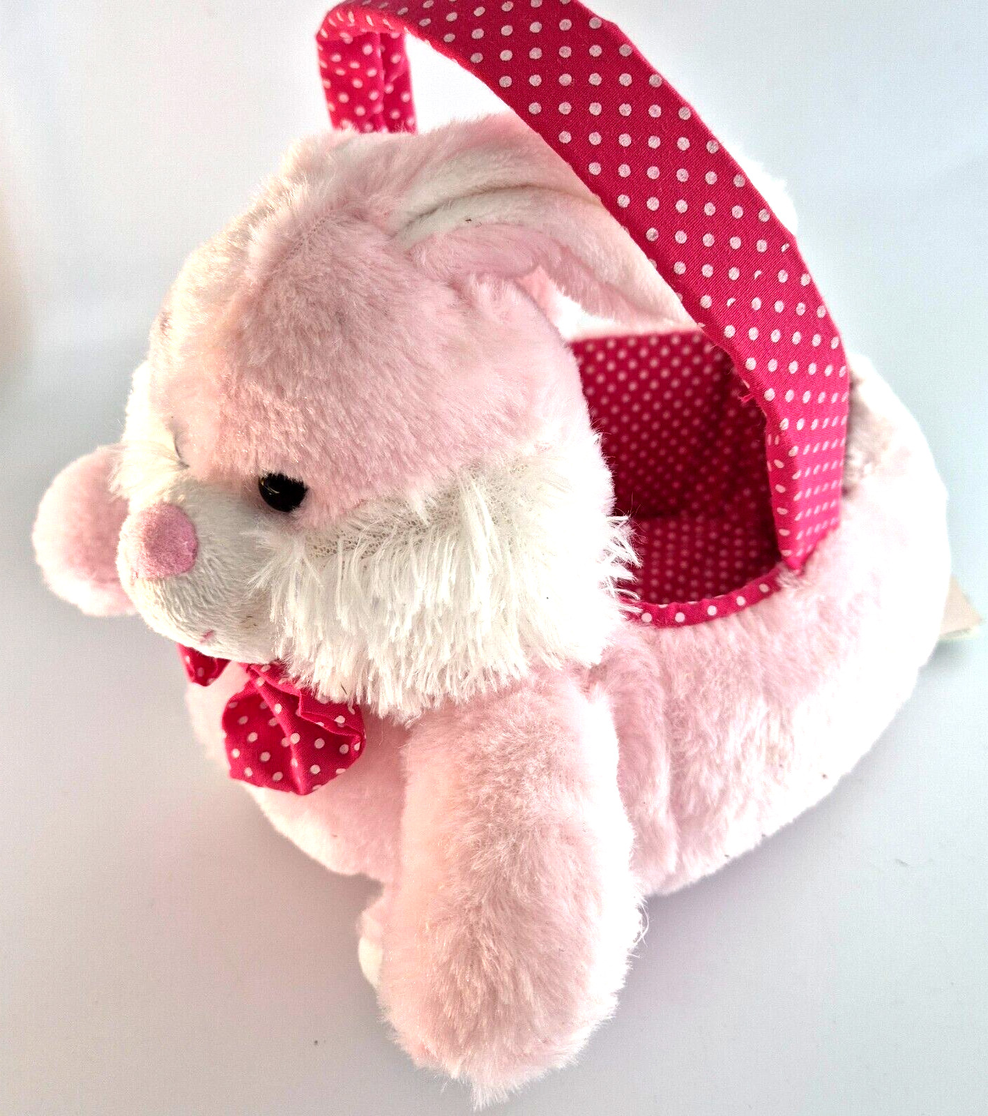 Easter Package Bunny Basket & Ears x 4 Furry Pink Soft Children’s Seasonal
