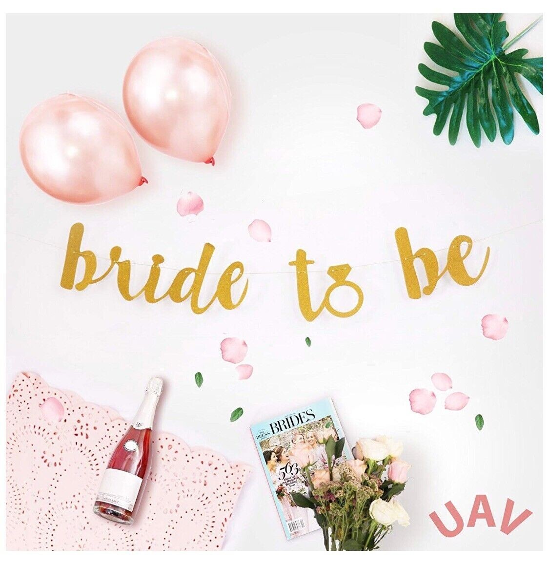 Premium Bachelorette Party Decorations 12 Balloons, Tiara, Ring Balloon, Banner