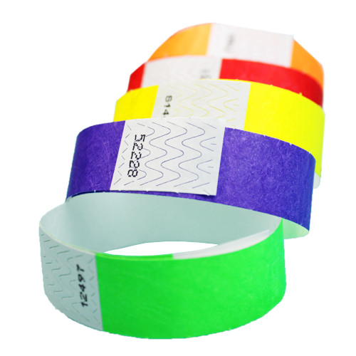100, 500, 1,000 Count Tyvek Admission Wristband for Events – Choose your Color