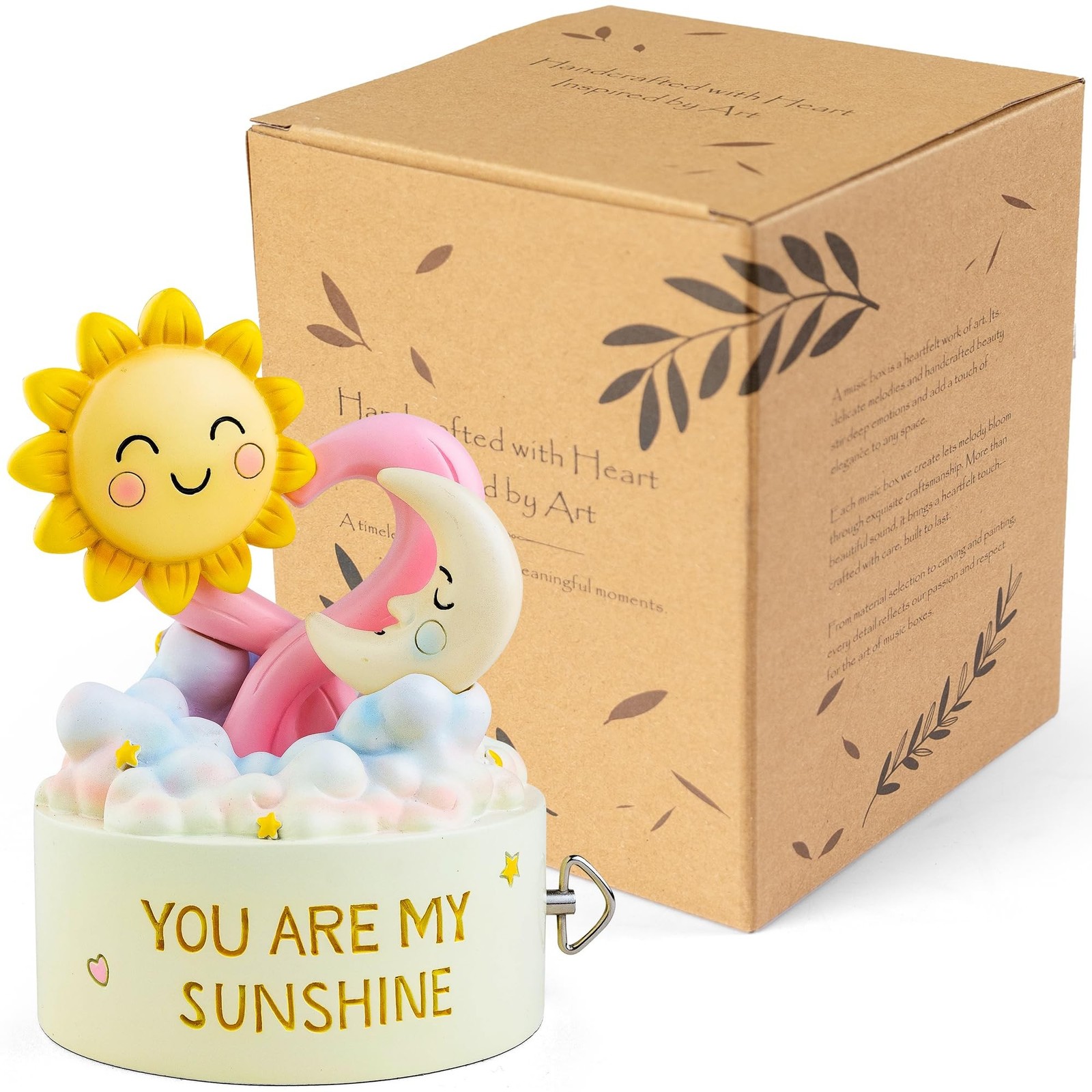 You are My Sunshine Musical Figurine, Wind-Up Music Box, Romantic Love Gift w…