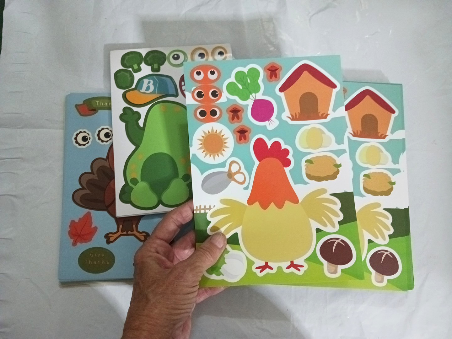 Stickers. 147 sticker sheets. farm animals, toy story, sharks + more. kids party
