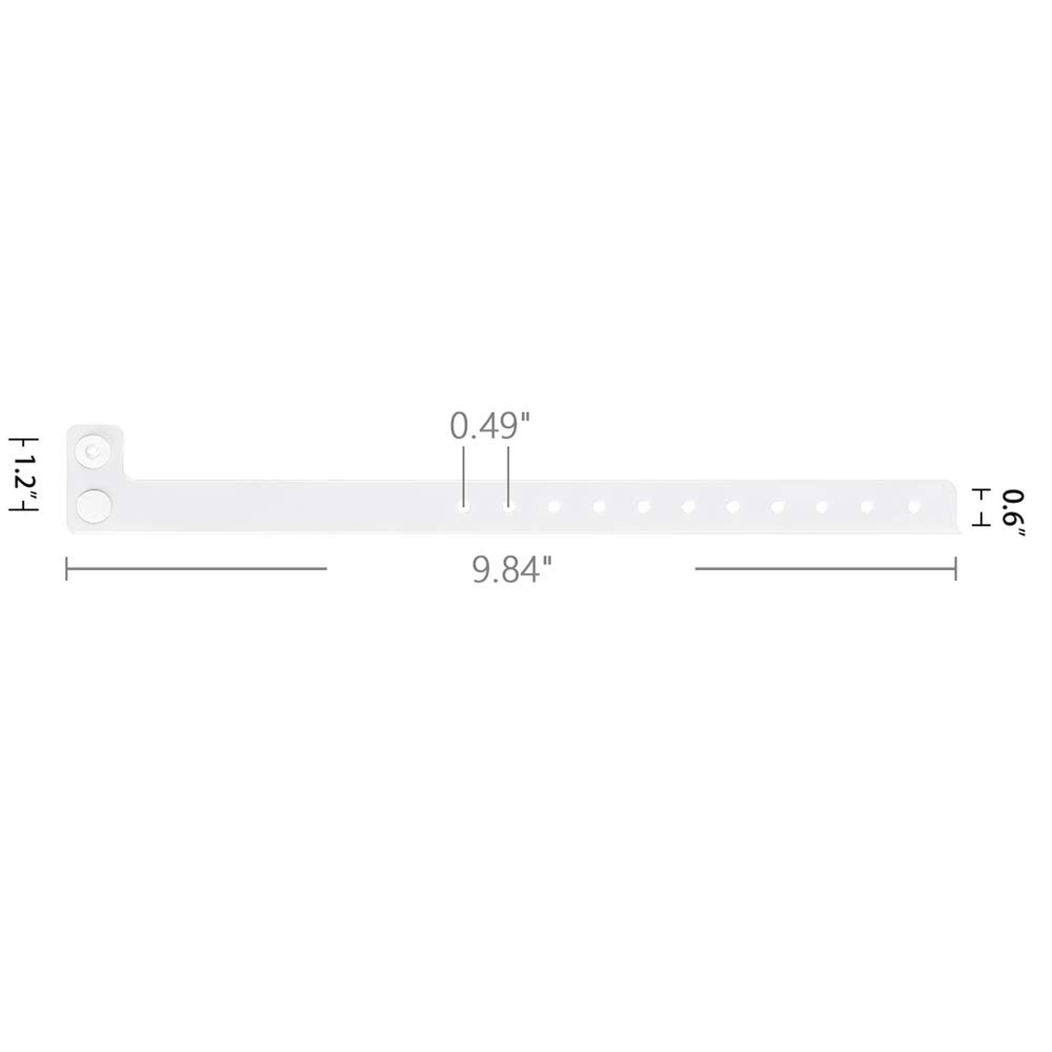 Ouchan Plastic Wristbands White- 500 Pack Wristbands for Events Club Music Me…