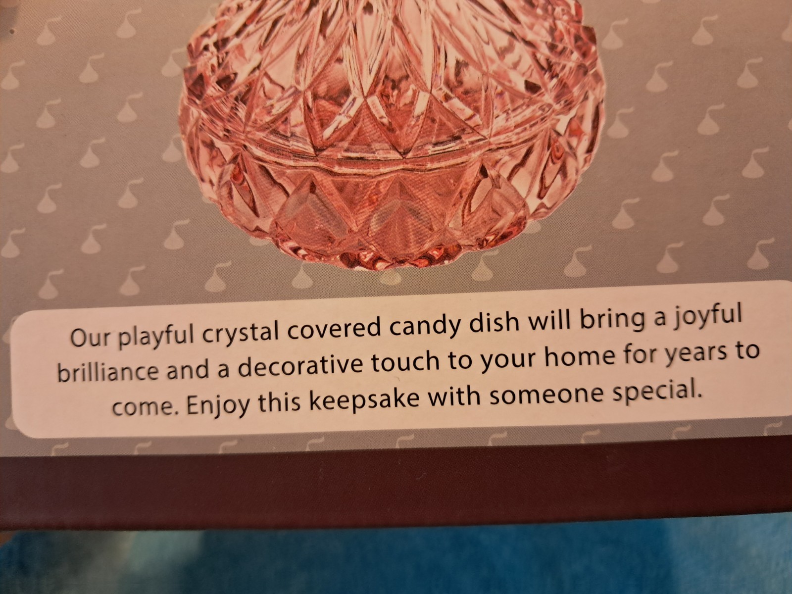 Glass Hershey Kiss Candy Dish – A Sweet and Stylish Delight Medium Blush