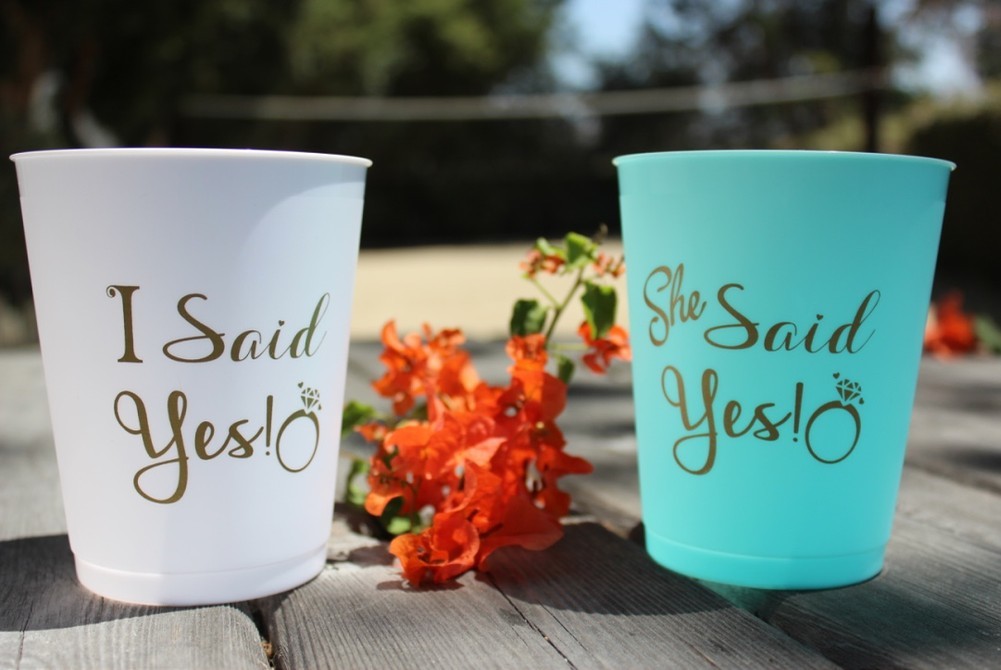 36 PIECE BUNDLE | Bachelorette Party Cups + Bridal Temporary Tattoos + Straws