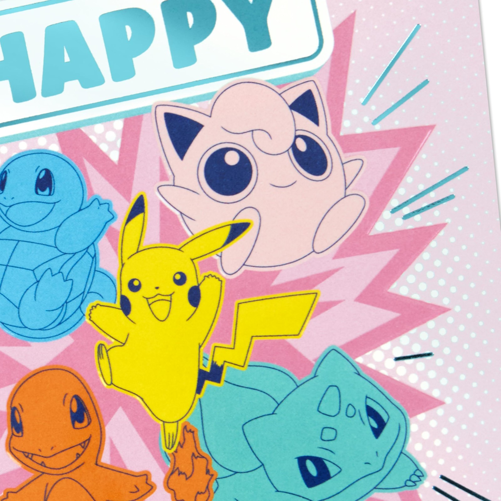 Hallmark Pokémon Birthday Card for Kid (A Champion’s Heart) 49, pink