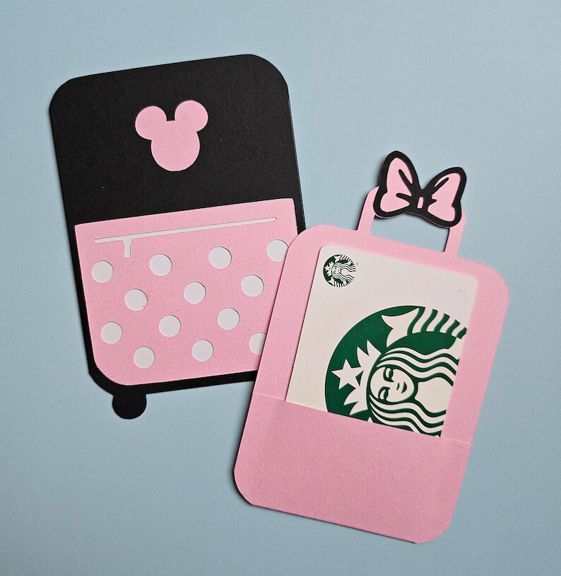 Mouse Suitcase Gift Card/Cash Holder, Kids Gift Card/Cash Holder – 2 Styles