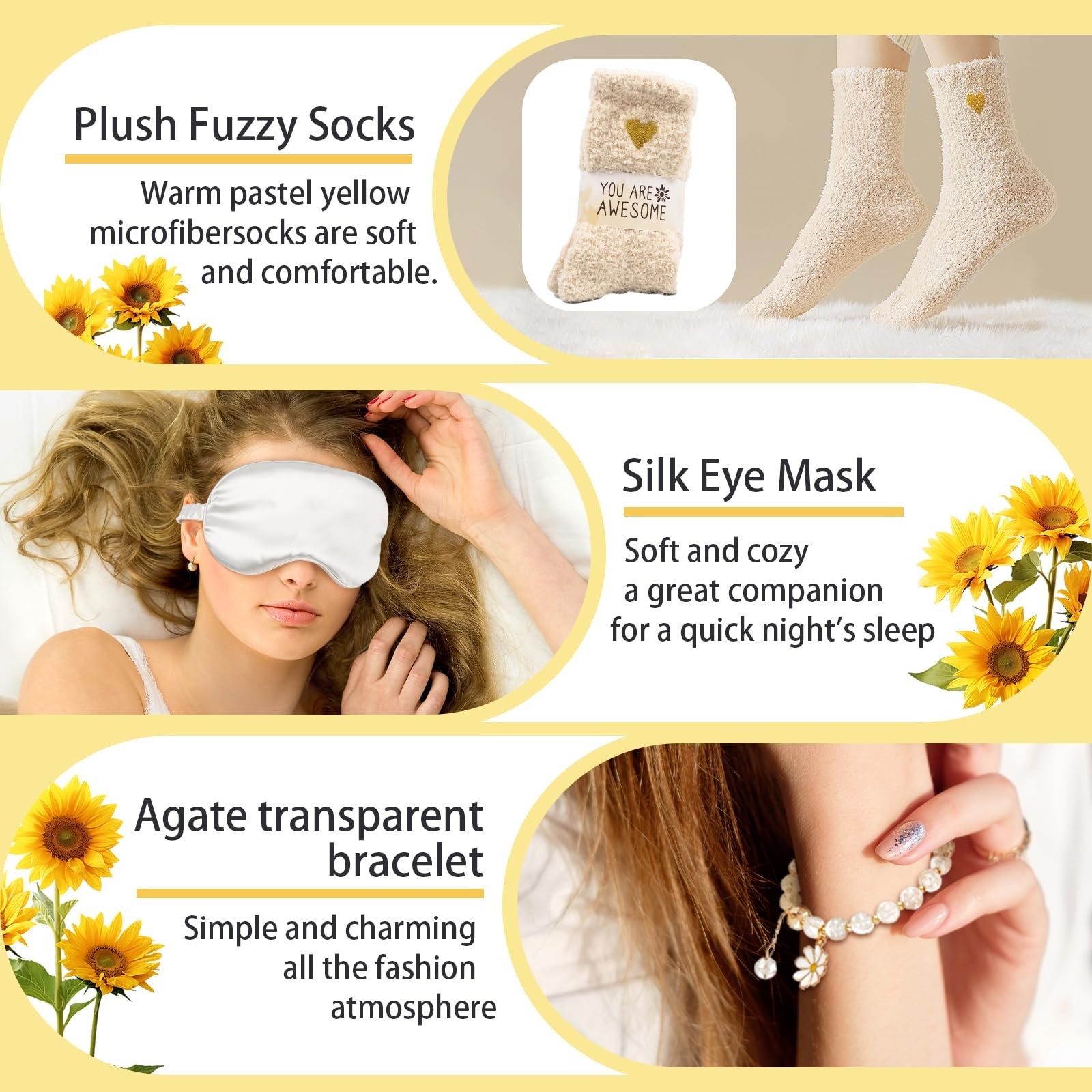 Birthday Gifts for Women, Sunflower Self-Care Package, Sending Suns… Fast Ship