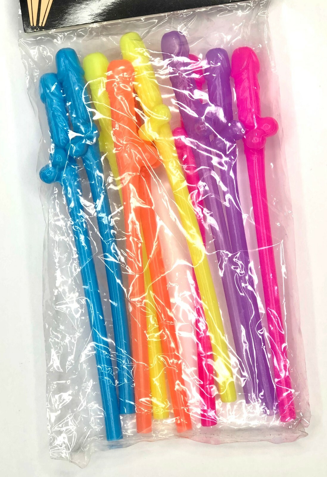 40 Pc Bachelorette Multi-Colored Party Favor (7.5in) Penis Straws adult toys