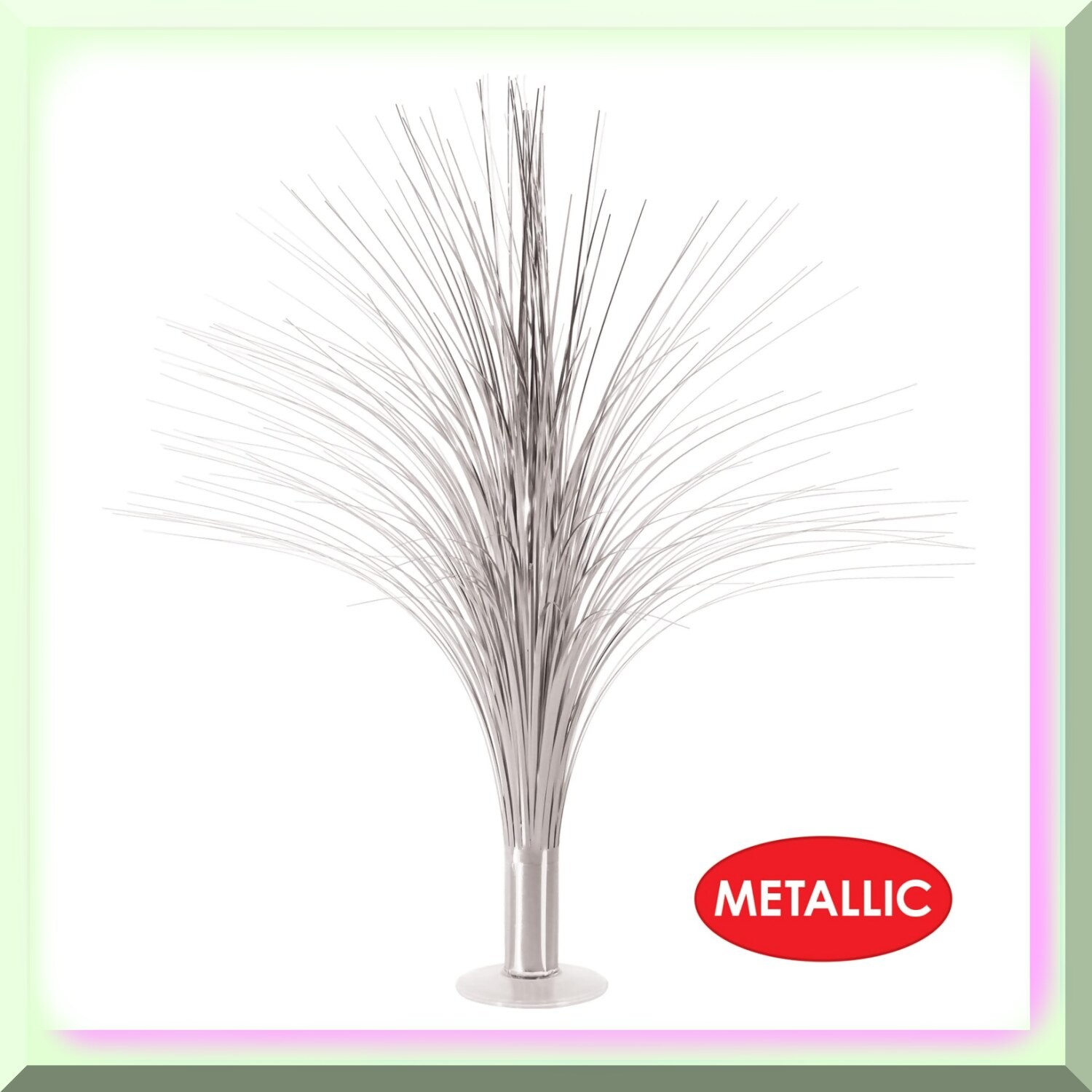 Silver Metallic Spray Centerpieces for Celebrations