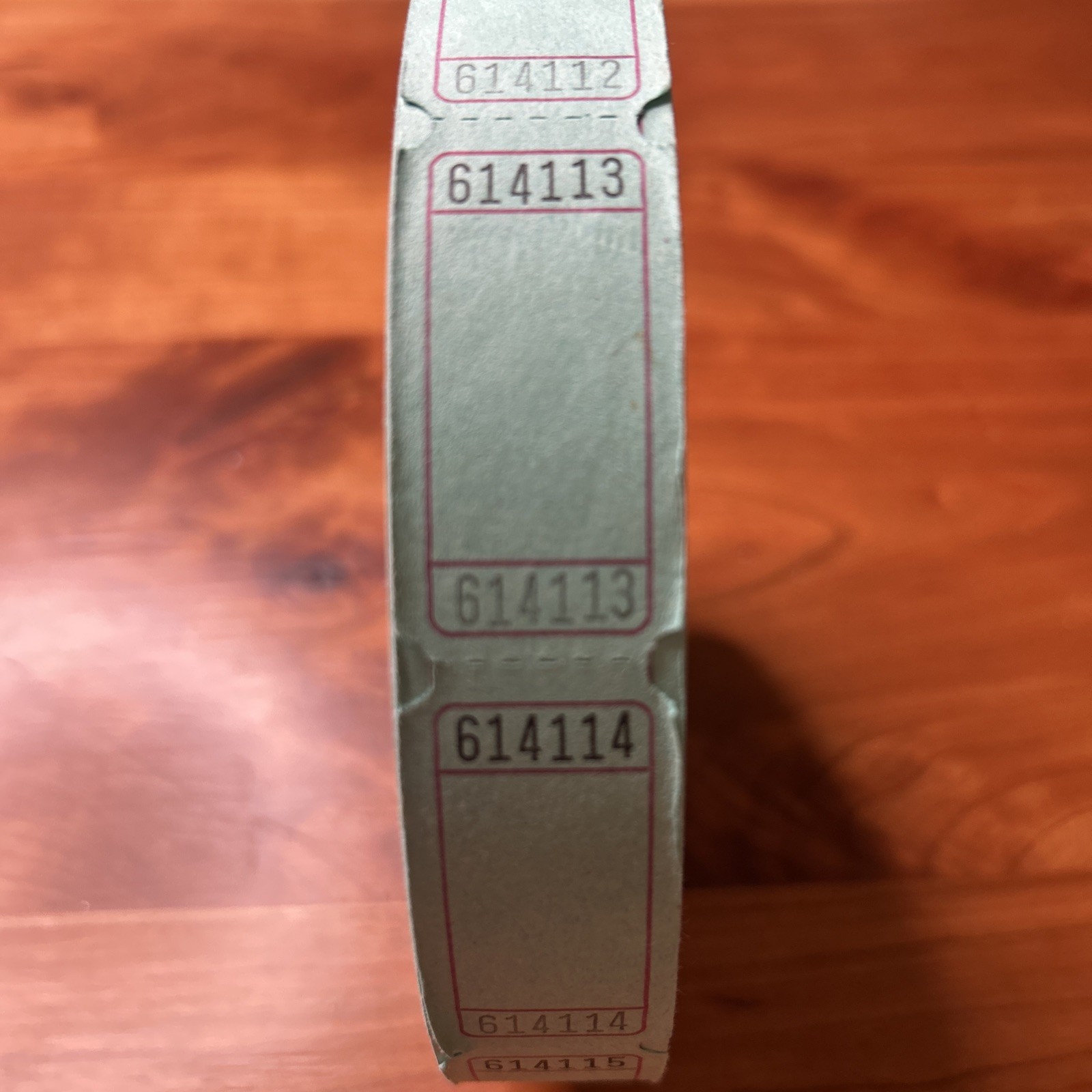 Blank Single Stub Raffle Tickets Roll of 2000 Fun Fair Carnival