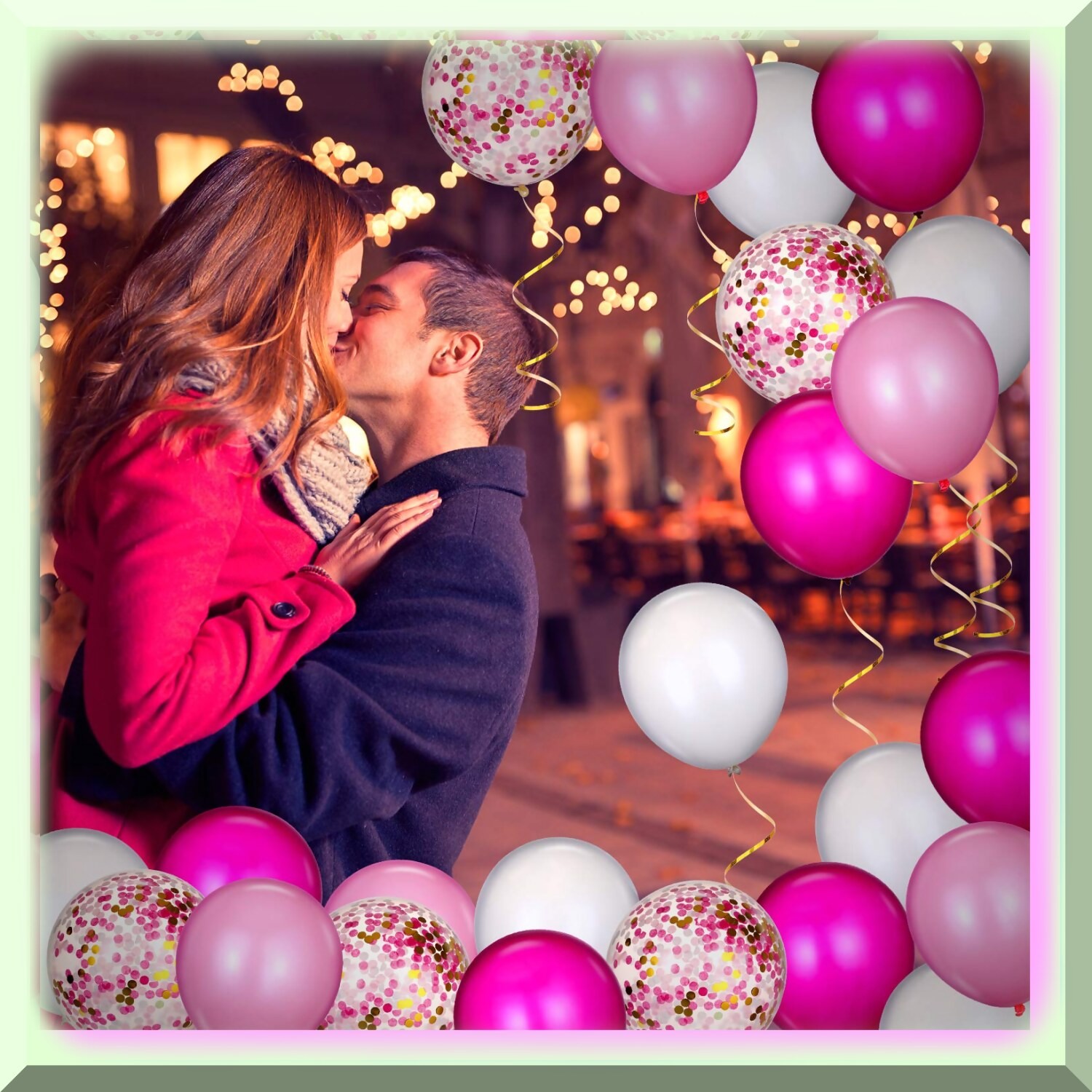 80-Piece Confetti Latex Balloons for Celebrations