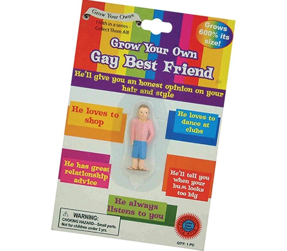 Grow Your Own Gay Best Friend – He Loves to Shop! Pride LGBT Fun Gag Joke Gift