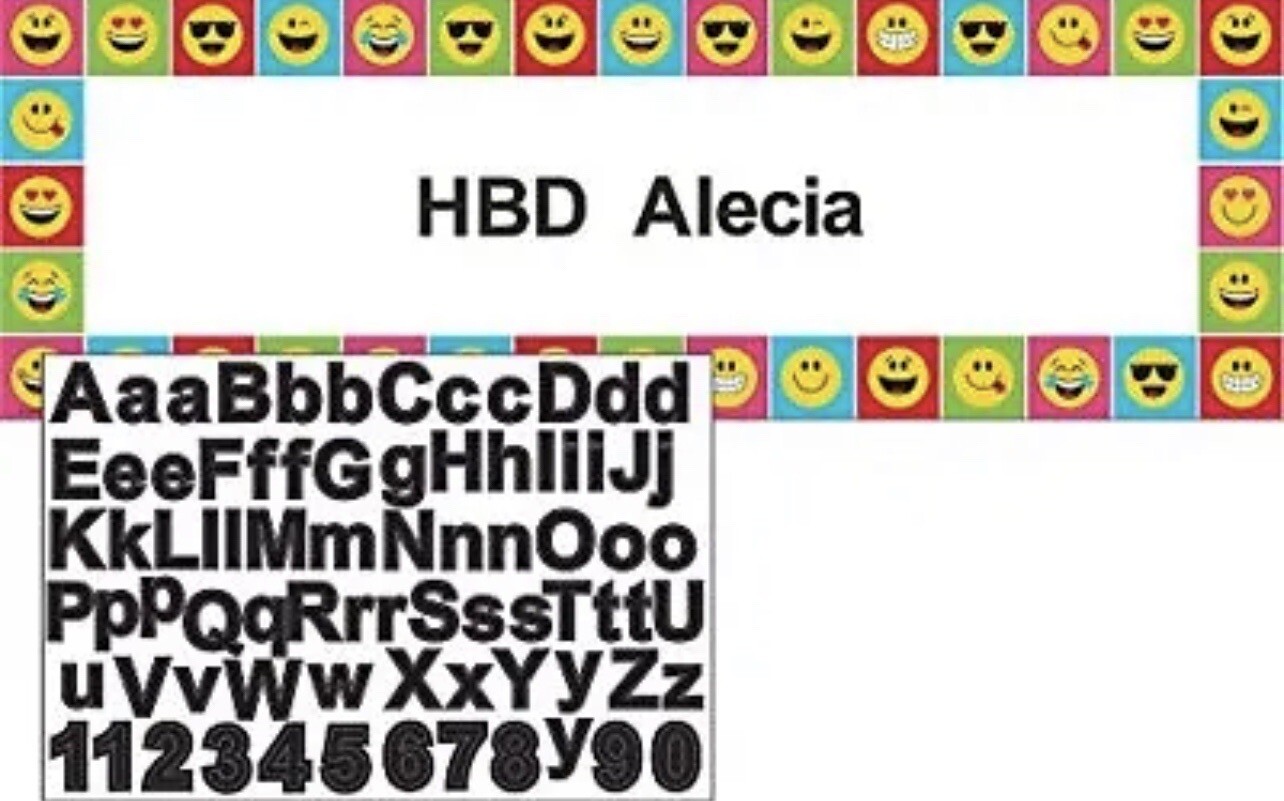 Creative Converting 325101 Show Your Emojions Giant Party Banner with Stickers