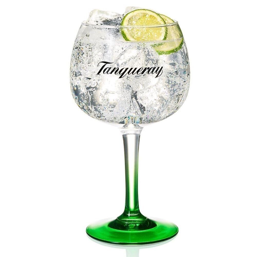 Personalised Christmas Gift Tanqueray Gin Glass Engraved with Your Message/Name