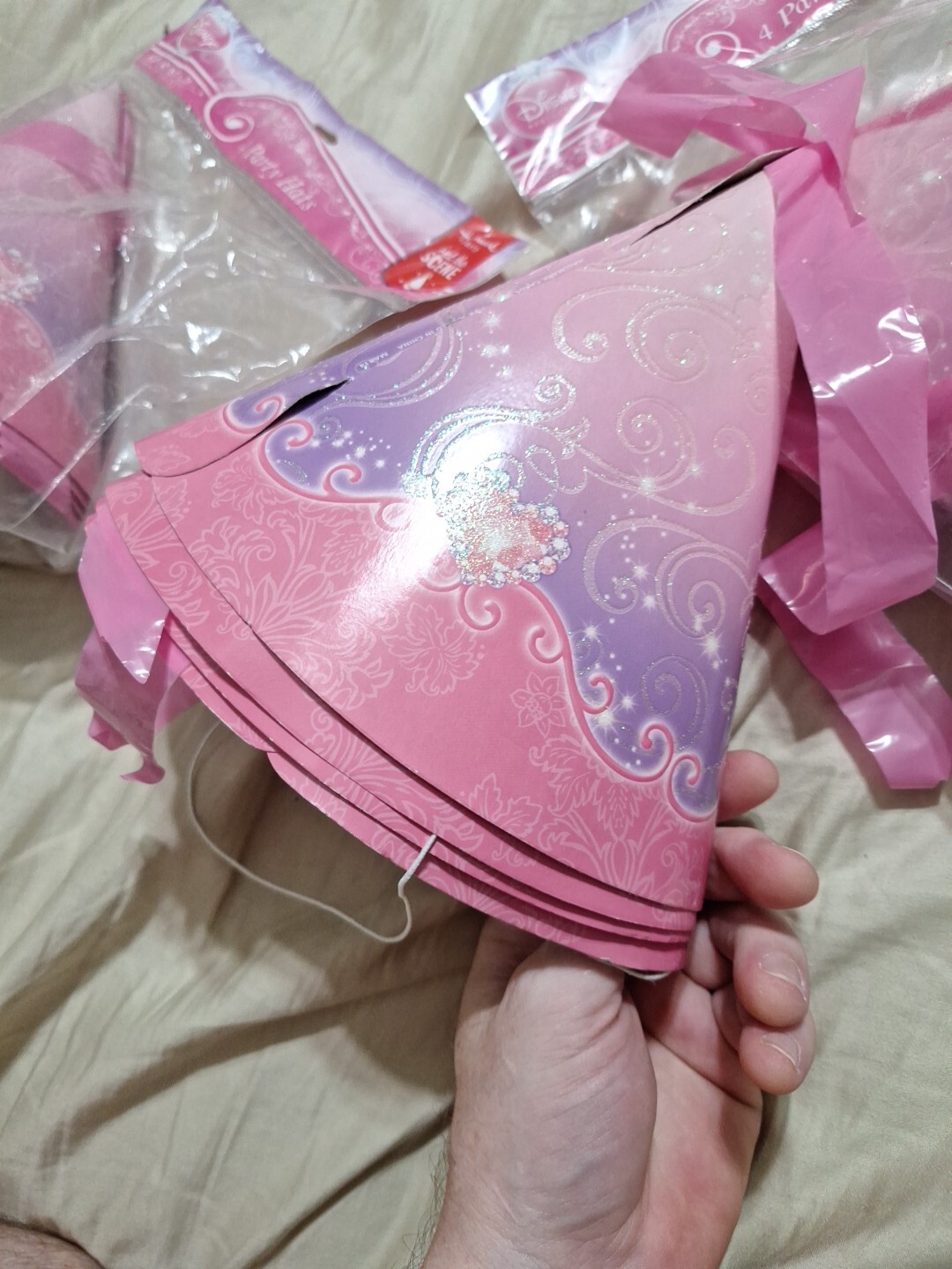 New Disney Princess Very Important Princess Birthday Party Supplies Lot 16 Hats