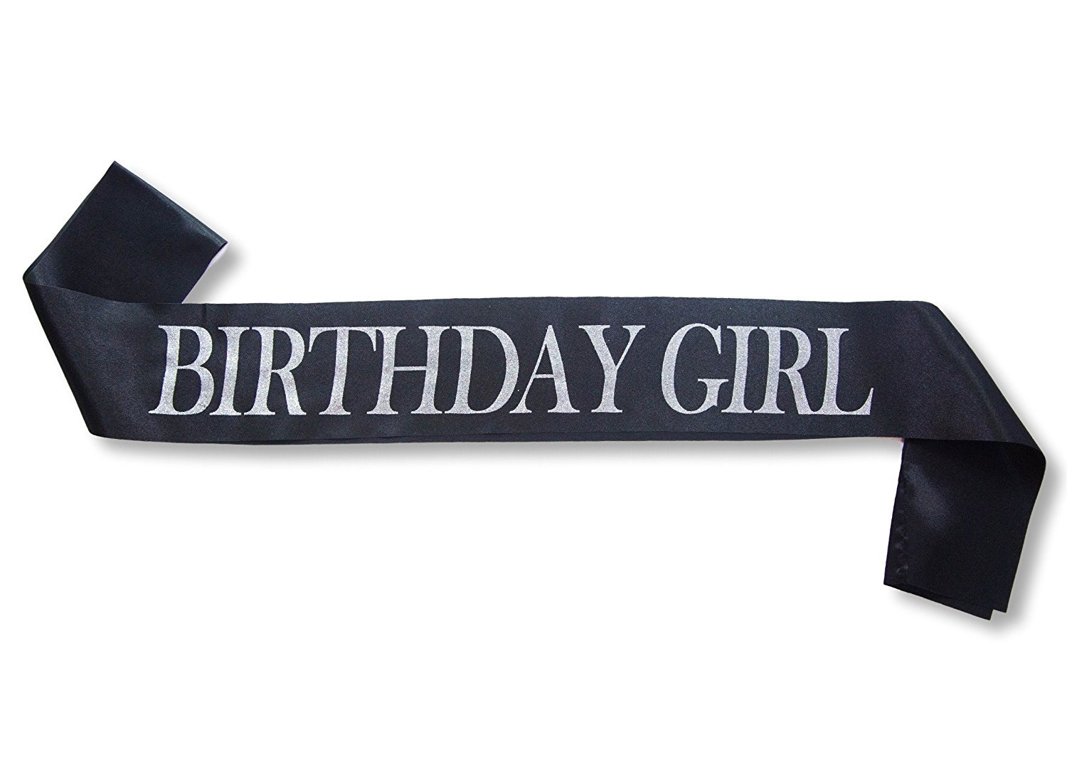 生日女孩腰带带免费 LED 气球 – 缎面生日快乐 – 美国发货-