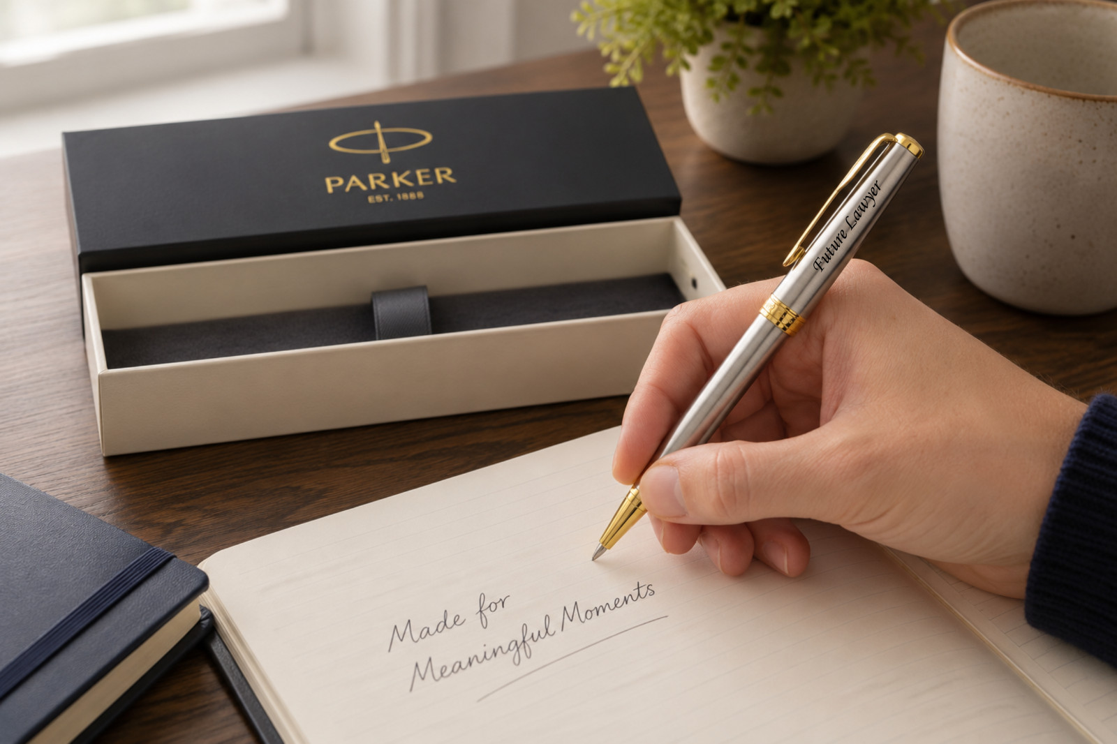Personalized Engraved Red Maple Wood Ballpoint Bulk Pen with Box Custom Gift