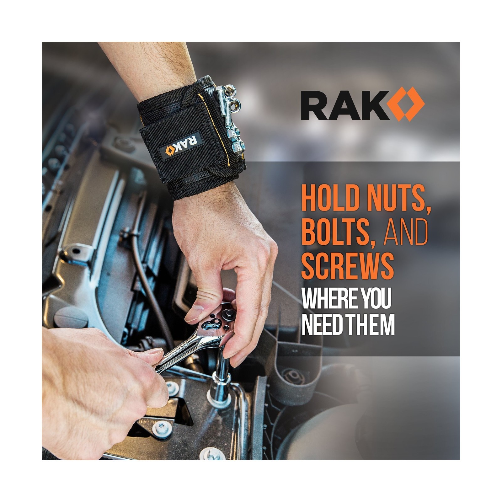 RAK Magnetic Wristband for Tools – Premium Tool Belt for Holdin… FAST USA SHIP