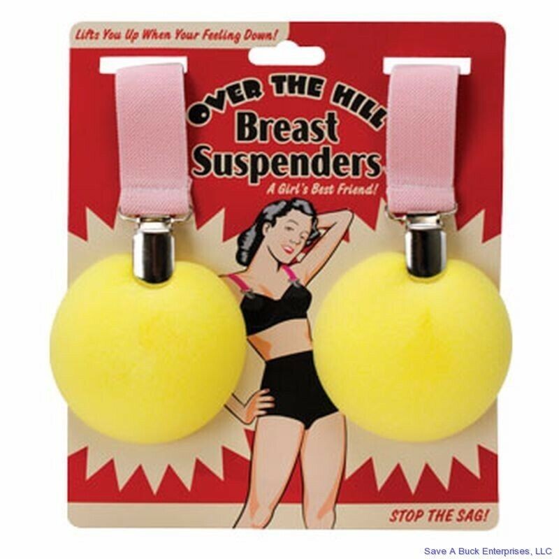 ULTIMATE FEMALE GAG SET – Breast Suspenders + 1 Grow Boobies + 1 Trash Sleeve