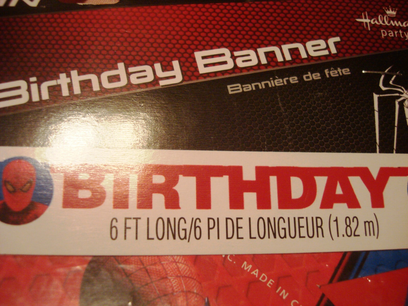 Hallmark Marvel Amazing Spider-man Birthday Banner New in Package