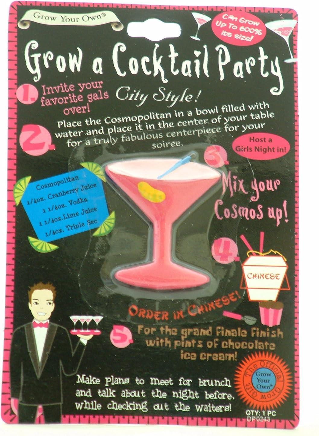 Grow a Cocktail Party – Hilarious Gag Gift for Adults, Joke Gift for Drink Lover