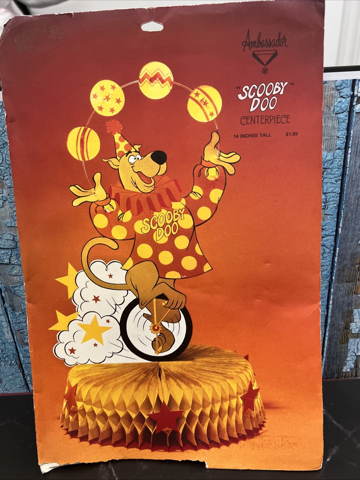 Vintage Ambassador 1977 “Scooby-Doo” Birthday Centerpiece Hallmark Collectible
