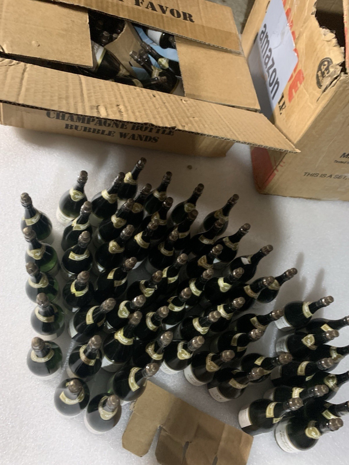 120 Mini Champagne Bubble Bottles For Wedding, Celebration, Or Other Event