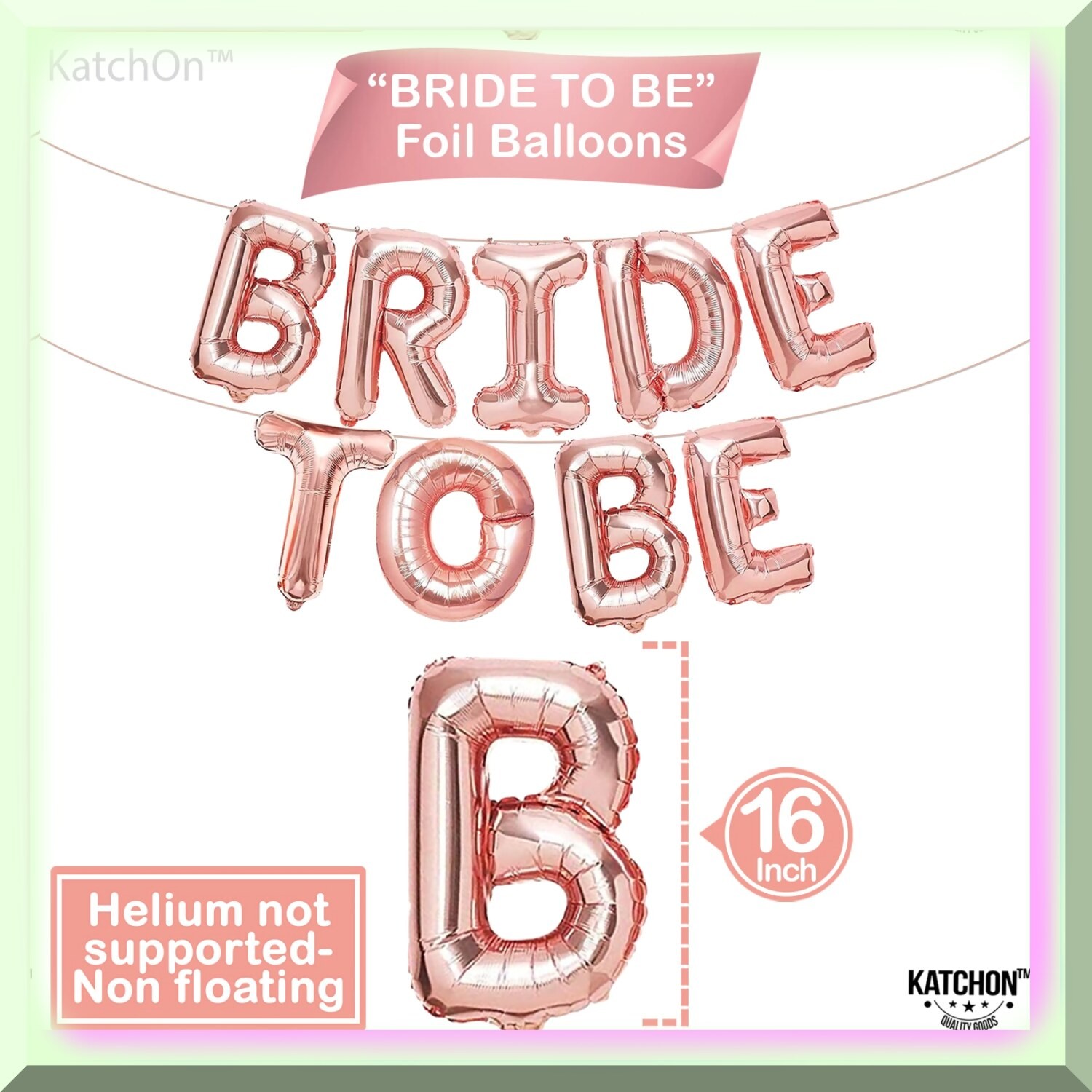 Rose Gold Bride To Be Bachelorette Party Decorations Kit